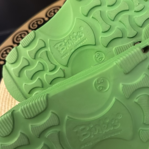 BIRKENSTOCK Birkis Lime Green Flip-Flop Thongs - Size 36 - Picture 7 of 7